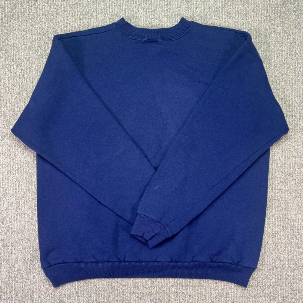 Vintage 1995 Chicago Bears NFL Crewneck Sweatshirt Navy Blue Hanes Large